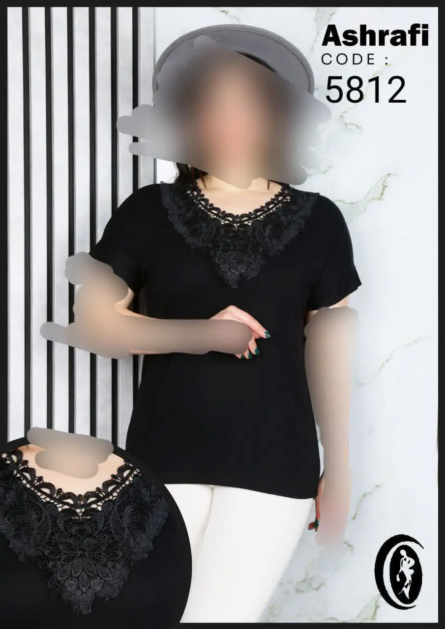 شومیز جذاب گیپوری قواره دار 

