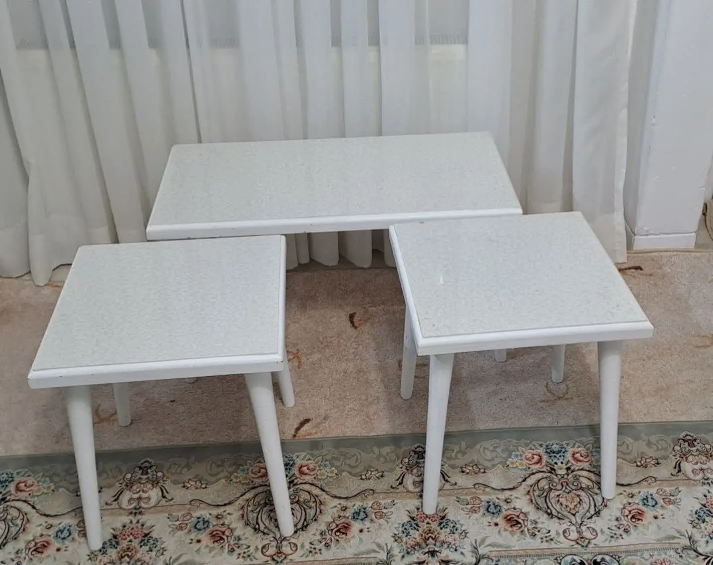 میز عسلی دست ساز سالم و نو