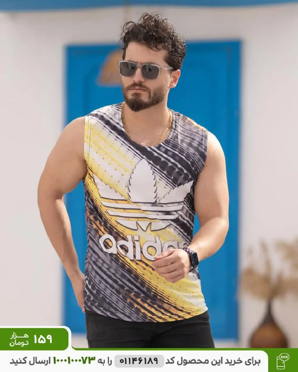 🔴تاپ مردانه Adidas مدل Gym

