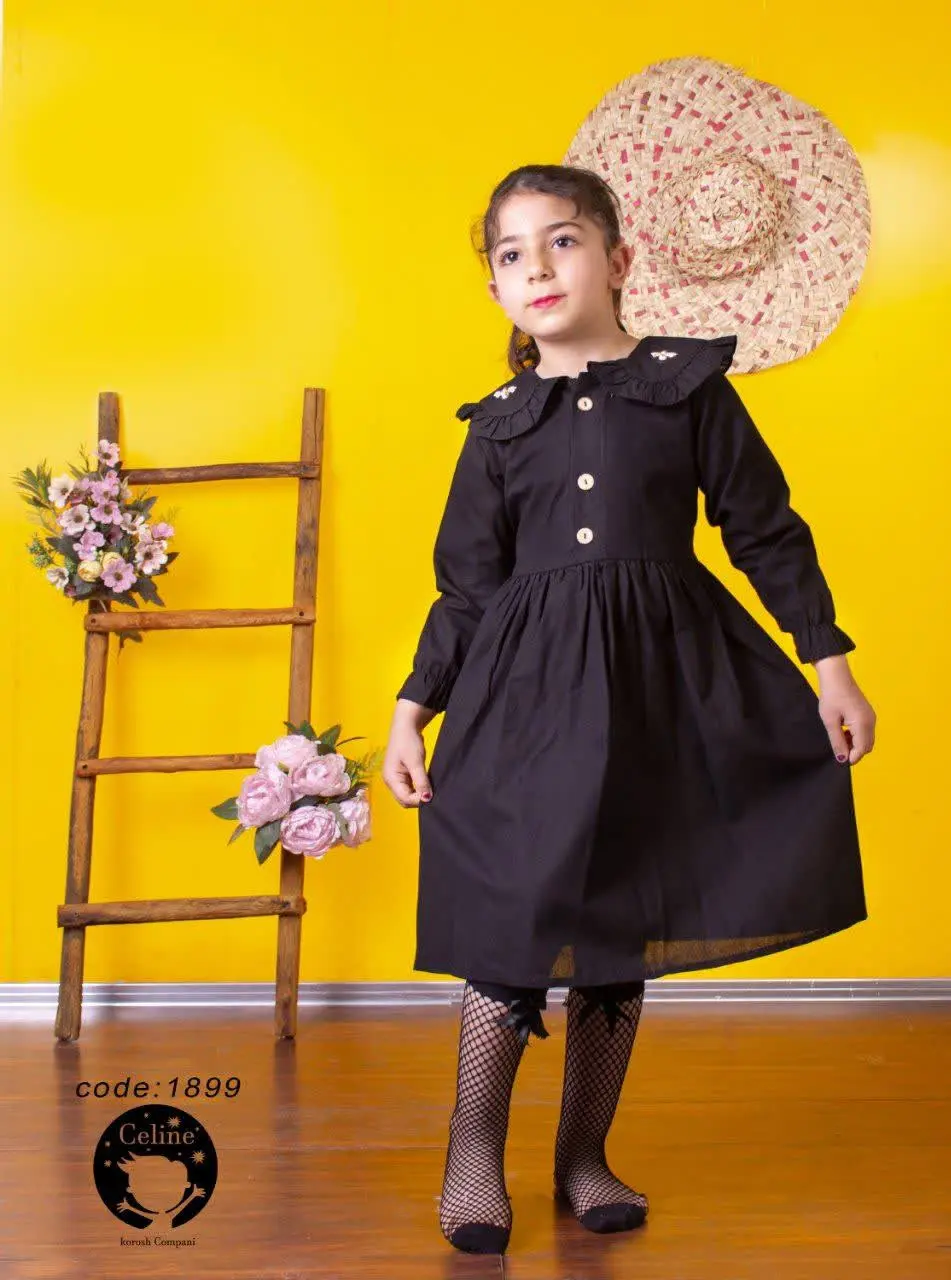 سارافون لنین یقه چین مشکی
