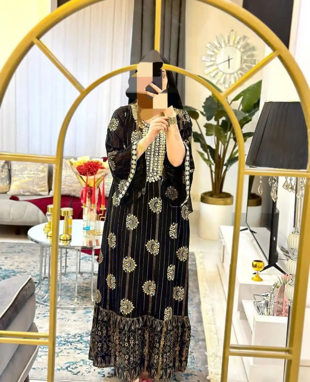 ماکسی هندی طرح ۳🖤

