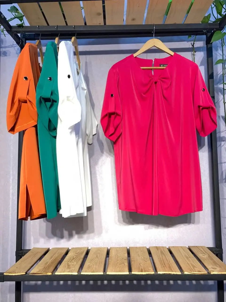 👚شومیز یقه پاپییون سایز بزرگ زونیکس 👚
