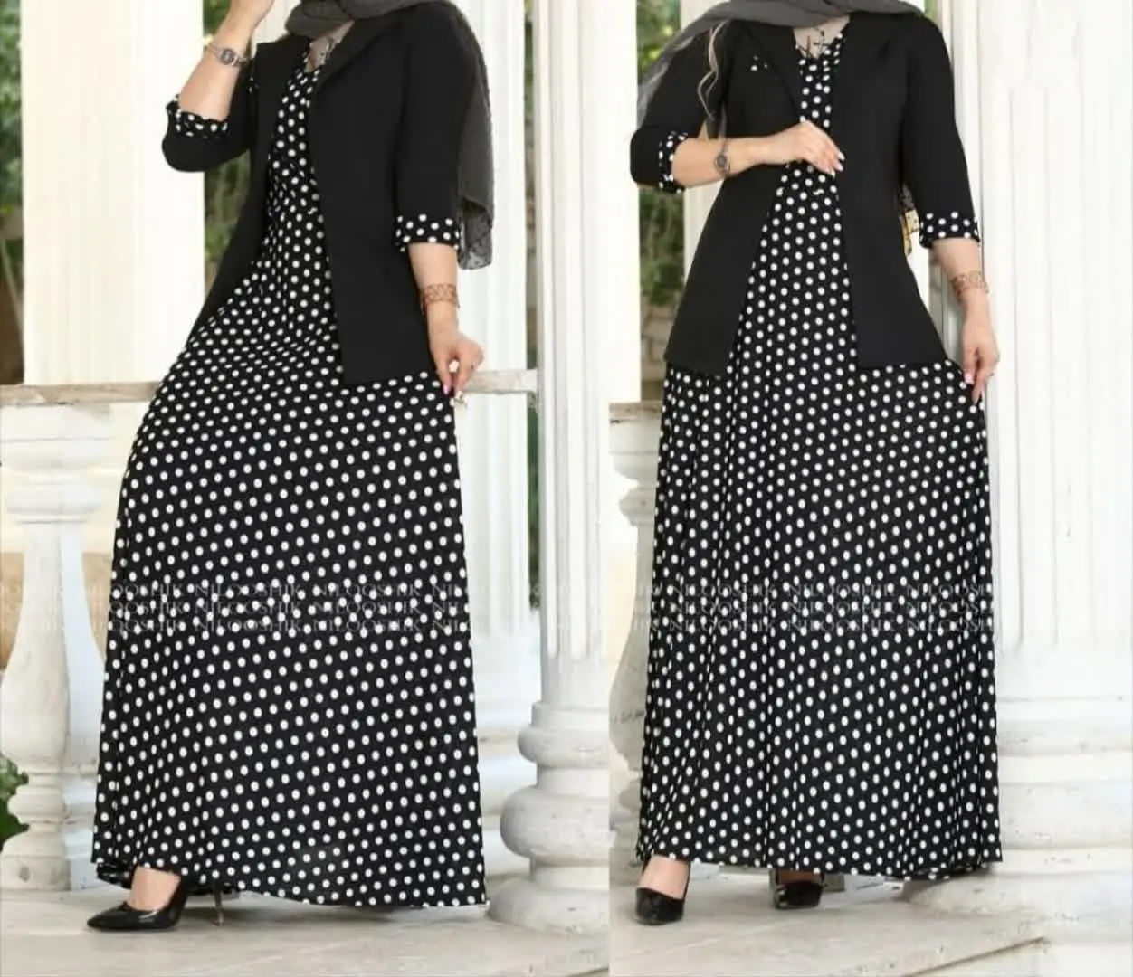 👚نام: کت ساحلی خال خالی 😍😍
