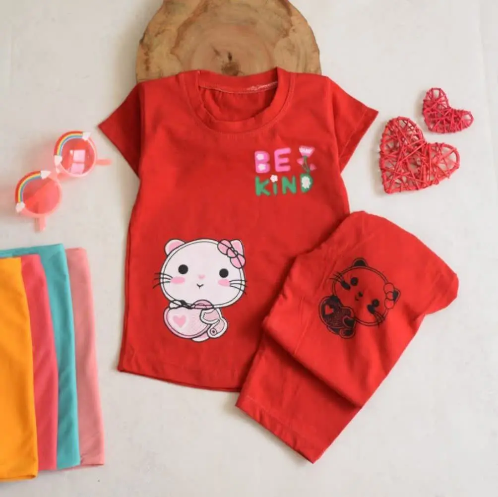 تیشرت شلوارک گربه و قلب🐈❤
