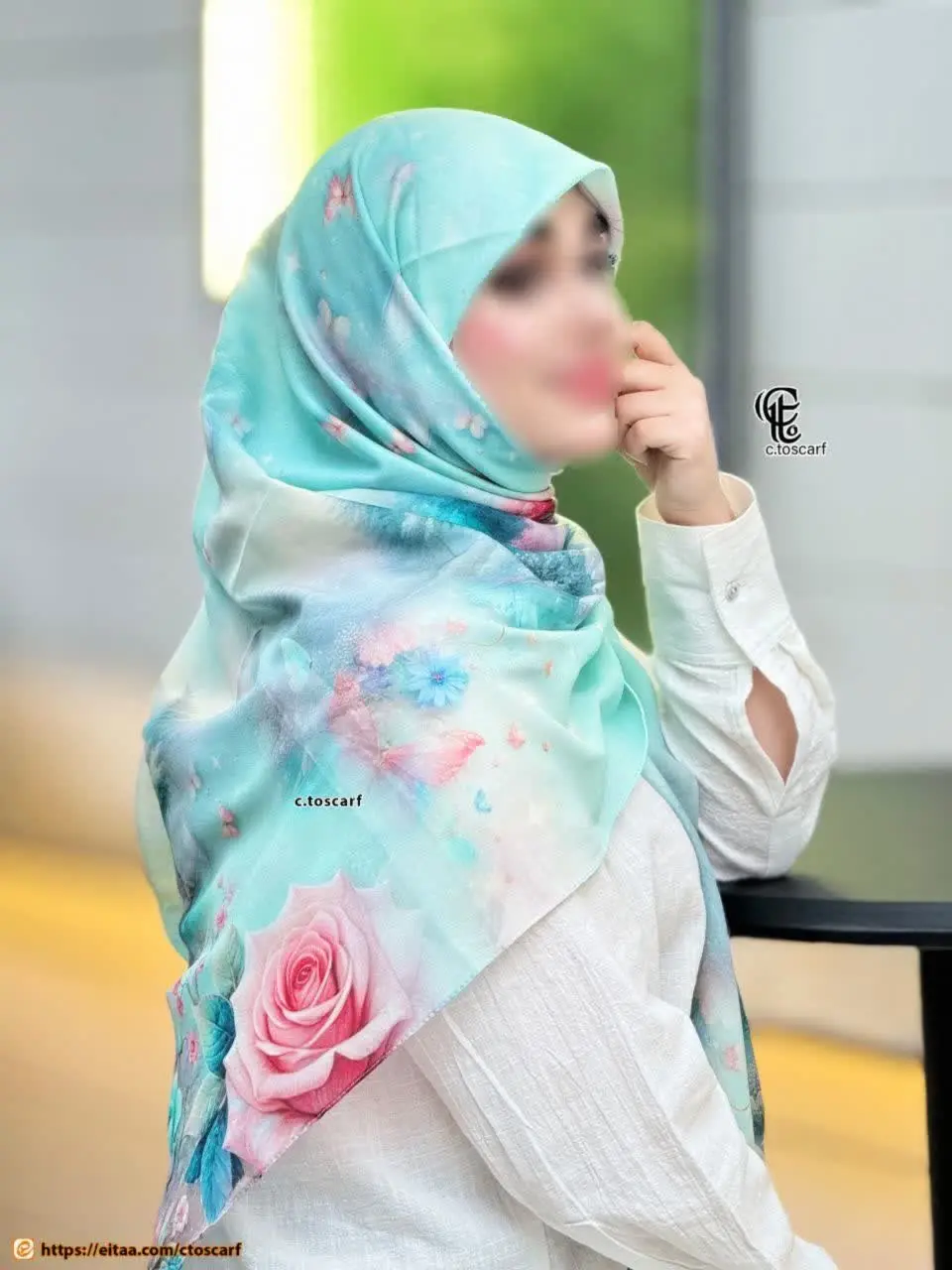 چی میشه گفت در مورد رنگ آمیزی این روسری دلبر❣
