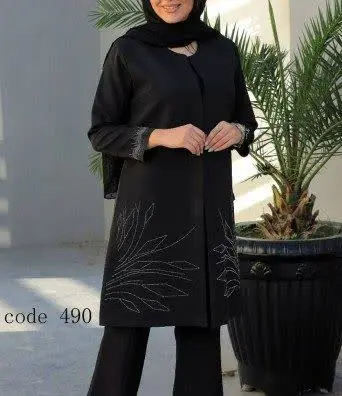 ❤️ کت مانتویی مجلسی مدل شمیم
