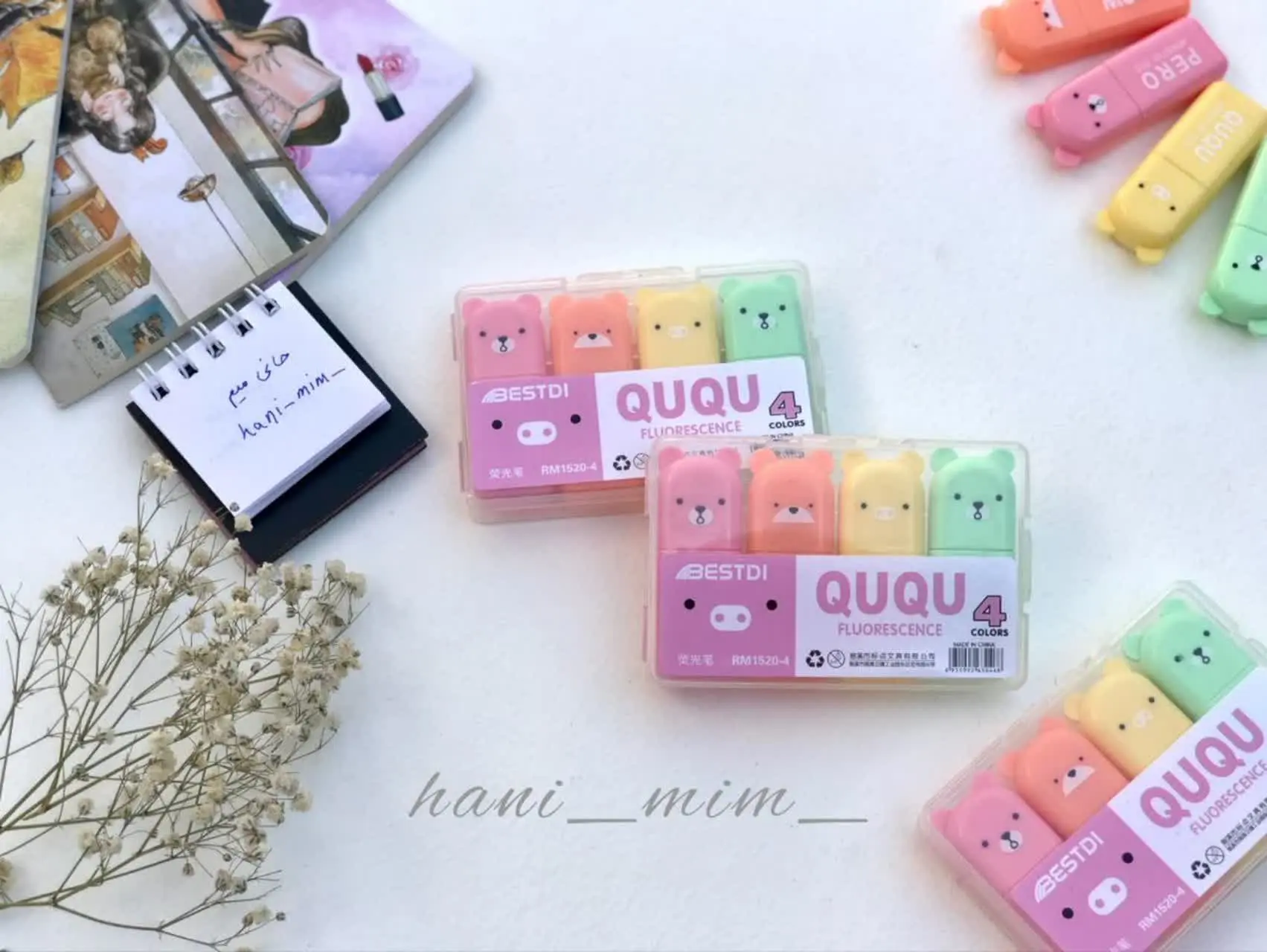 🧸✨هایلایتر ۴ عددی خرسی ✨🧸
