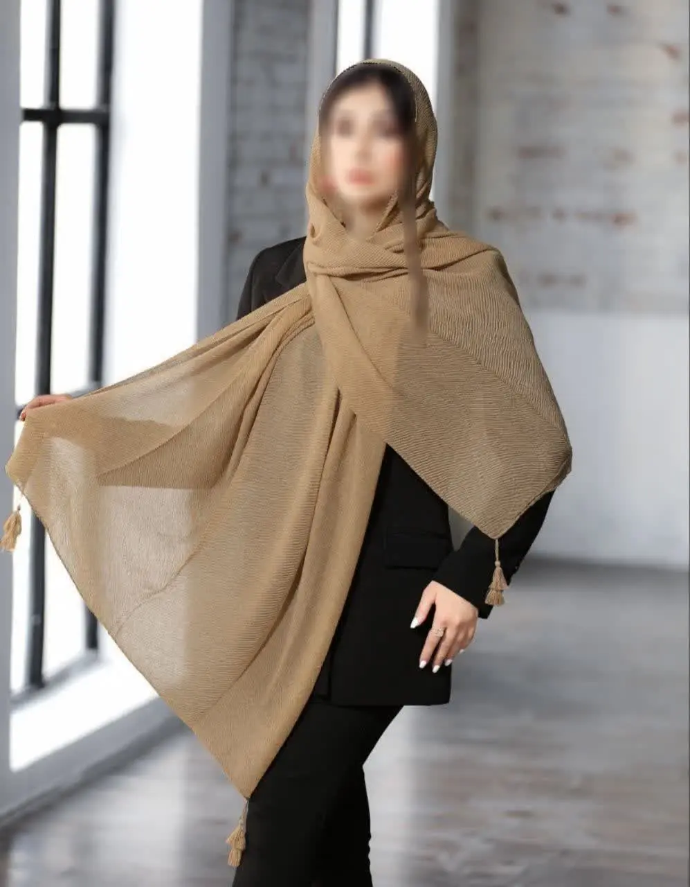 شال پلیسه نخی وارداتی
