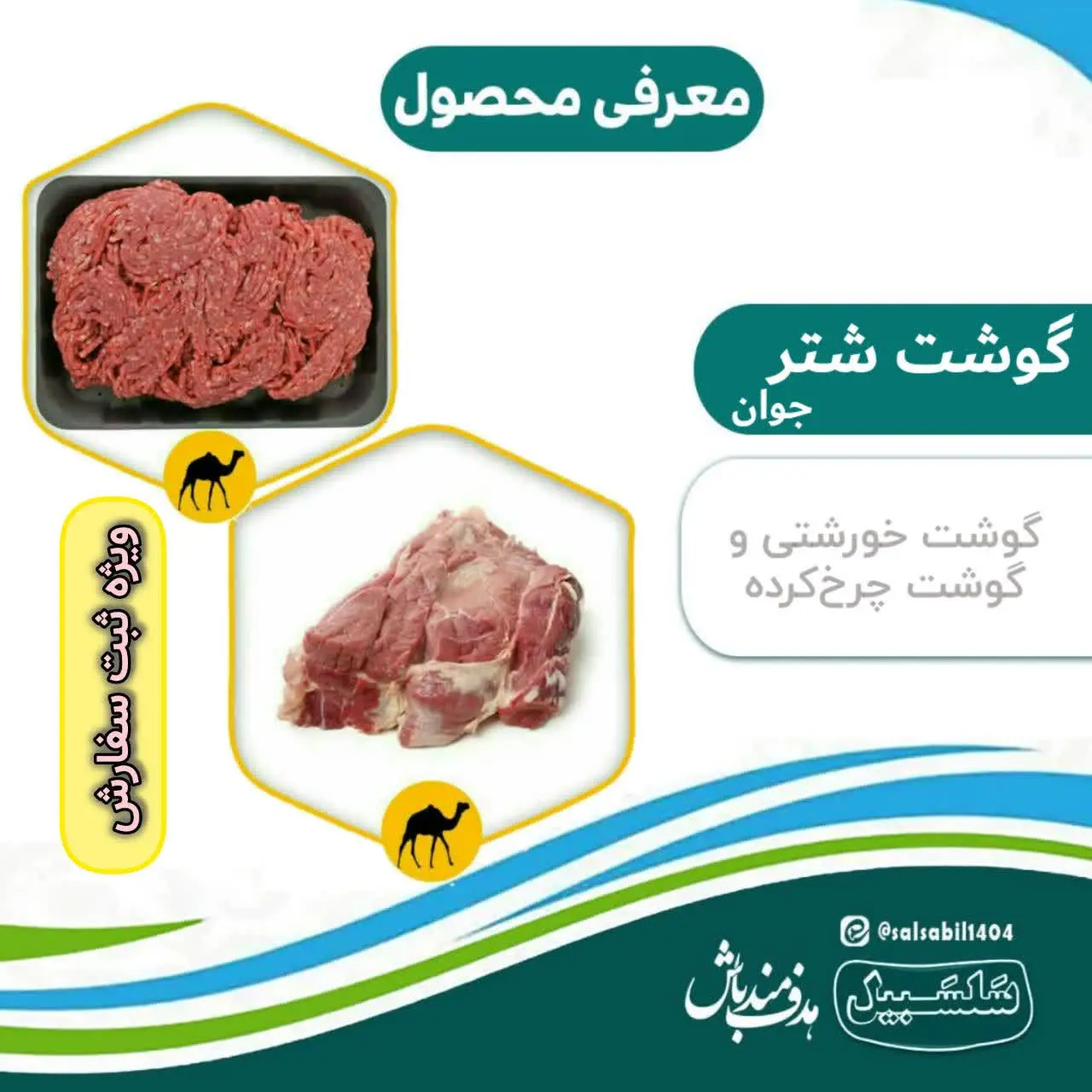 🥩 نوع گوشت و مقدار و نام و فامیل و شماره تون رو بفرستید تمومه
