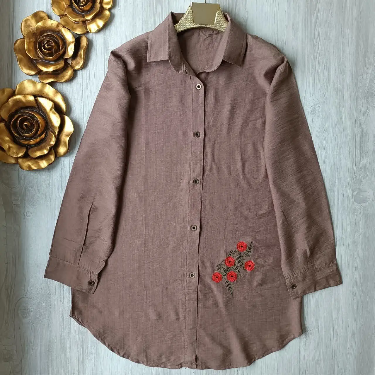 🛍️نام: شومیز مانتویی مدل اقاقیا🌱✨
