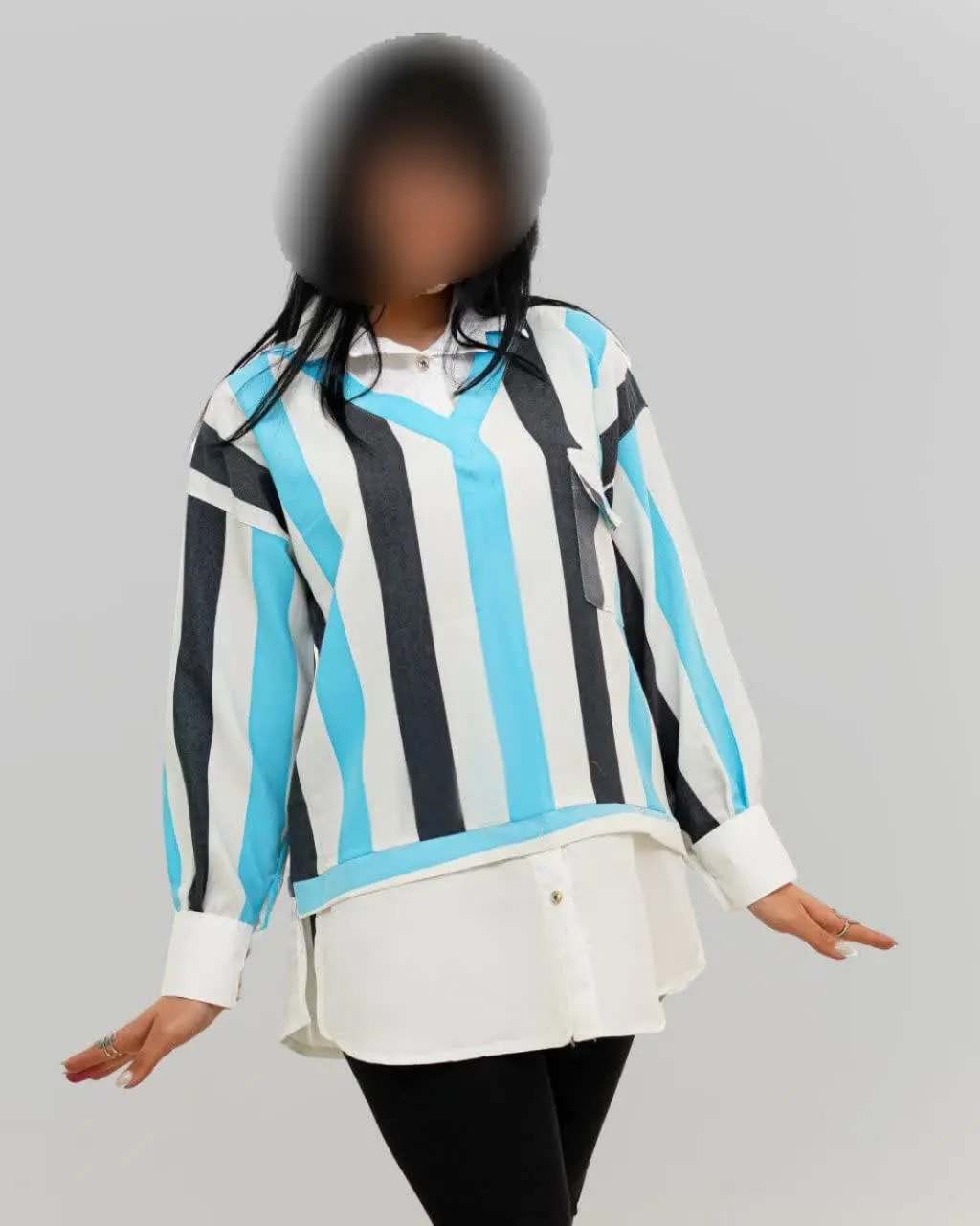 🛍️نام: تونیک طرح دو پی اس مدل شوکو🌱🌸
