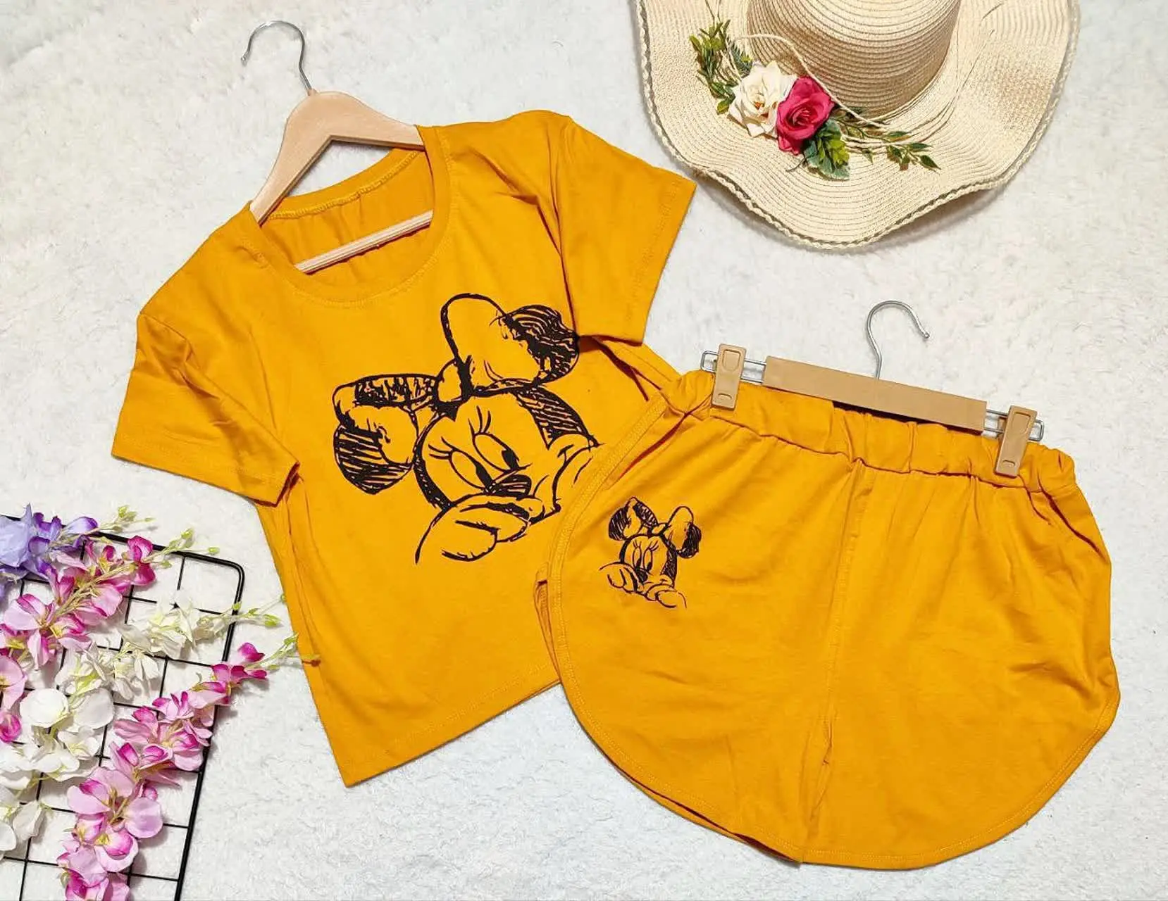 👚نام: کراپ و شلوارک میکی موس ۳۰
