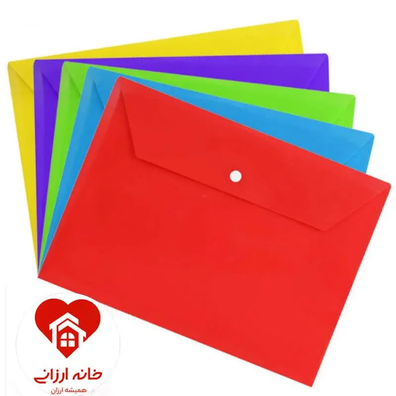 پوشه طلقی دکمه‌ای
