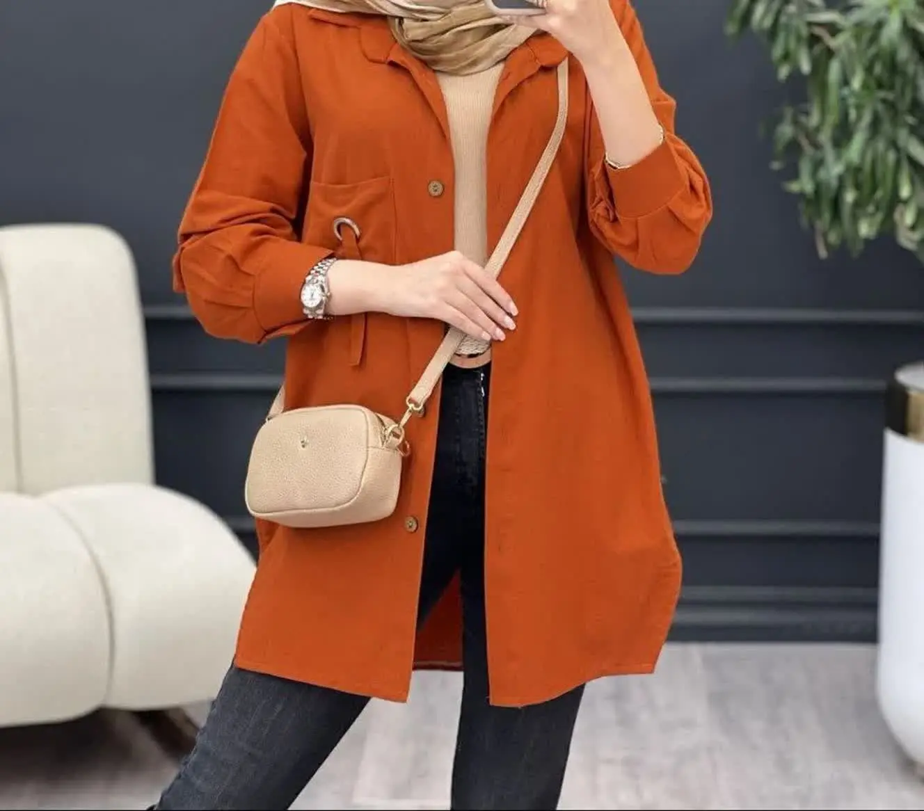 🛍نام: مانتوجیب پرچی🌱
 — تصویر محصول در تاپ هشتگ