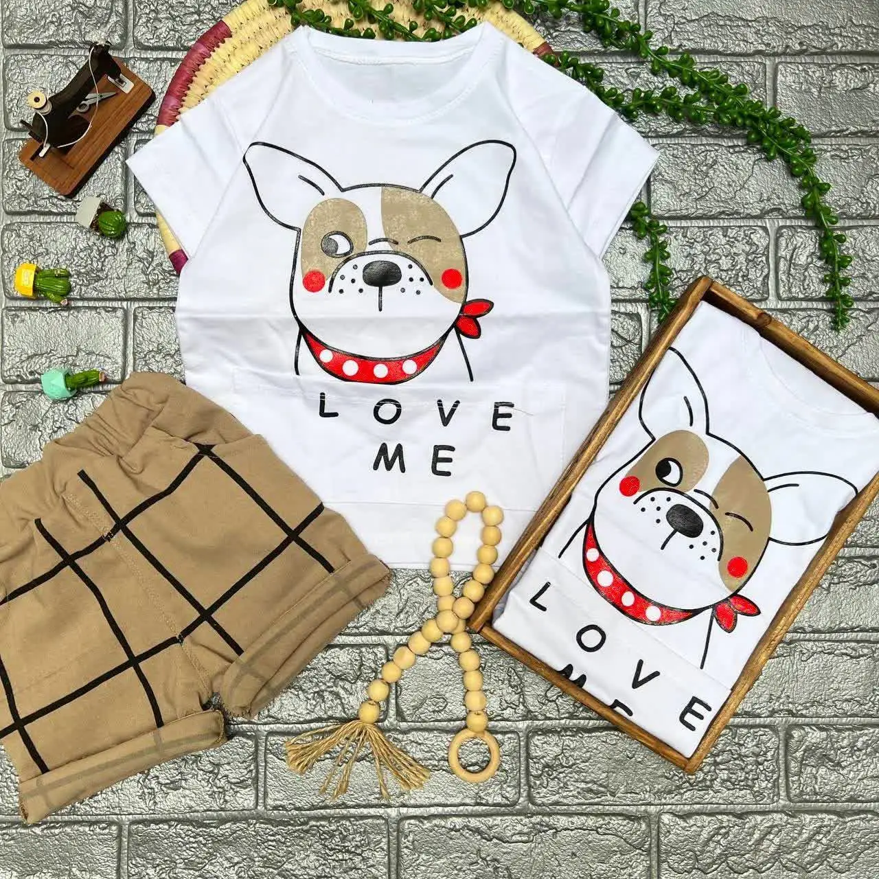 👚نام: ست بیرونی اسپرت خواهر برادری لاومی سگ سفید
