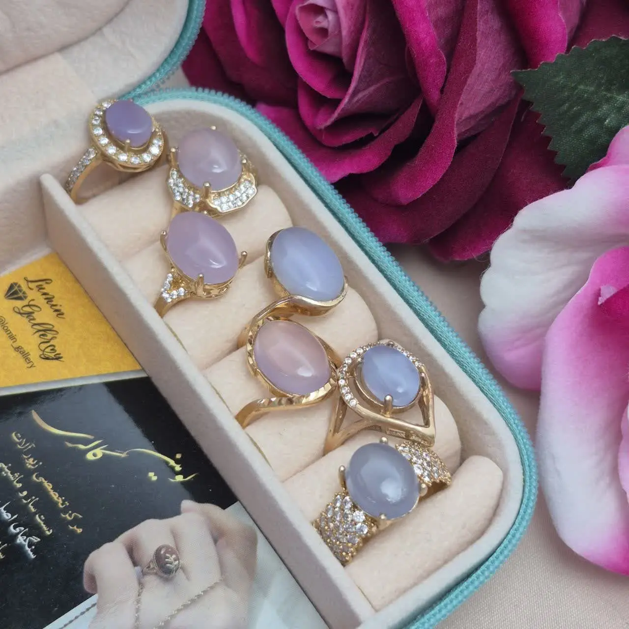 موجودی عقیق خوشرنگ سوسنی 💜💟