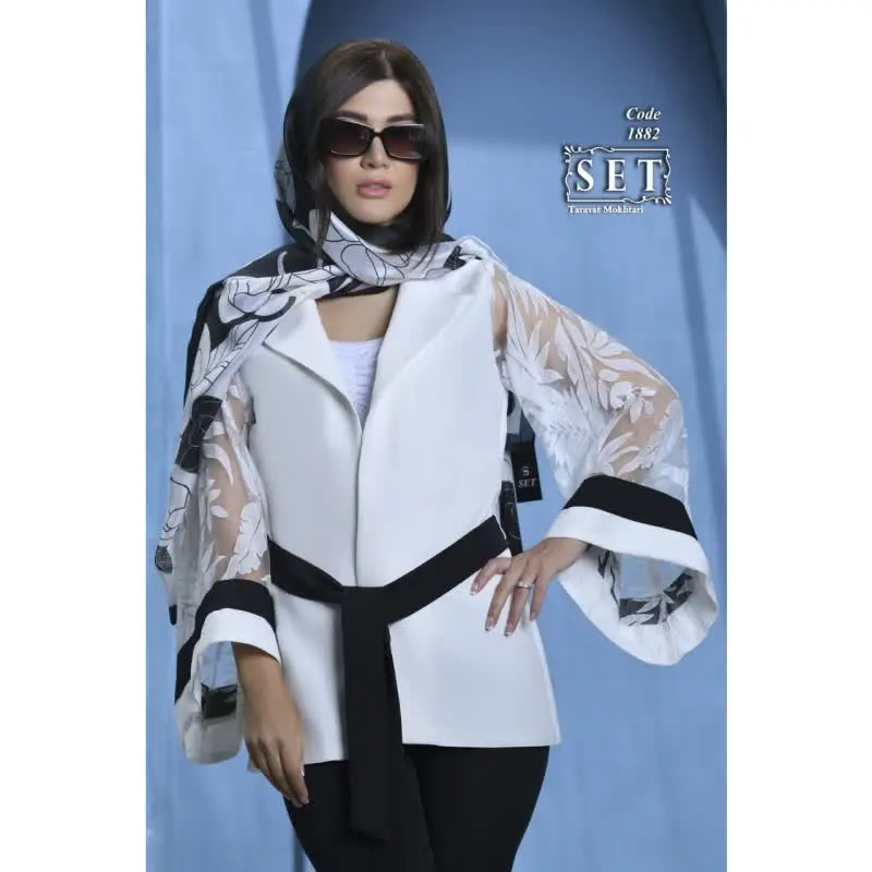 کت مزون دوز مدل آزالیا رنگ سفید ویژگی‌ها
