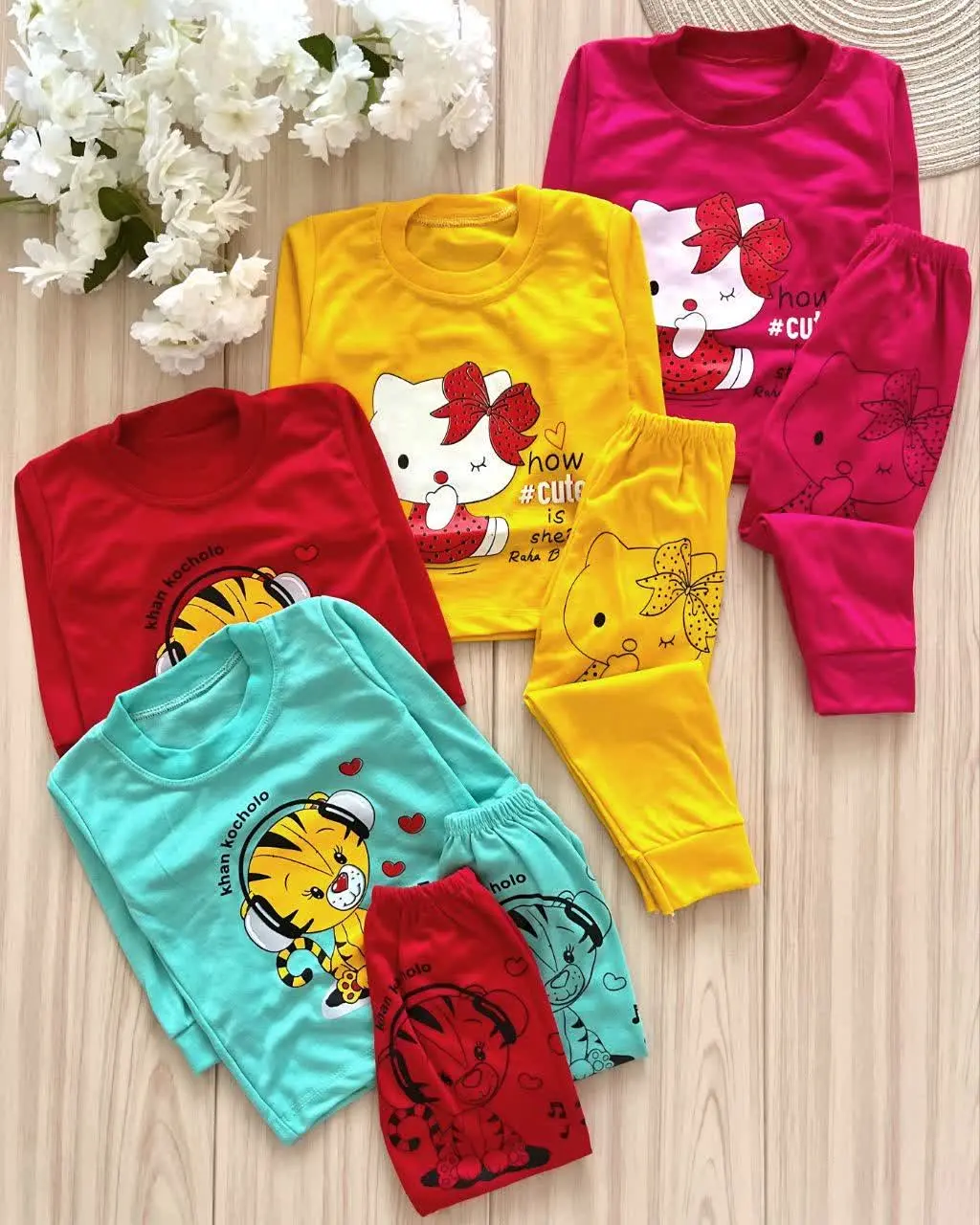 👗✨ بلوز شلوار کیتی و ببری
