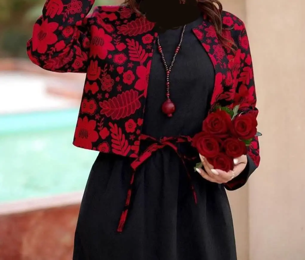 👚نام: کت سارافون یلدایی مخمل 🍉🍉
