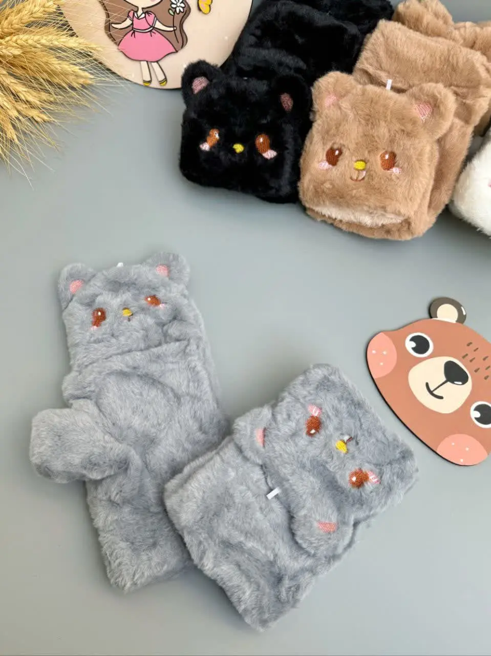 دستکش کلاهدار خرسی🐻
