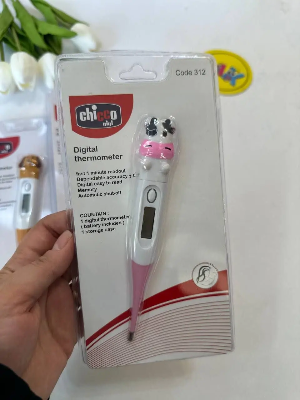 تب سنج دیجیتال طرح دار عروسکی (چیکو ۳۱۲) نوزادی و کودک کد ۳۱۱۰۰۲ 
