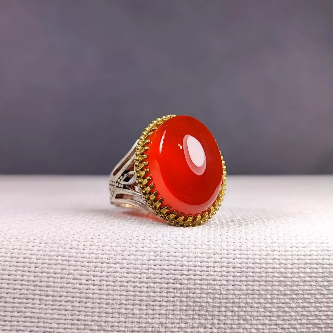 💍رکاب سر برنجی مدل سردار
