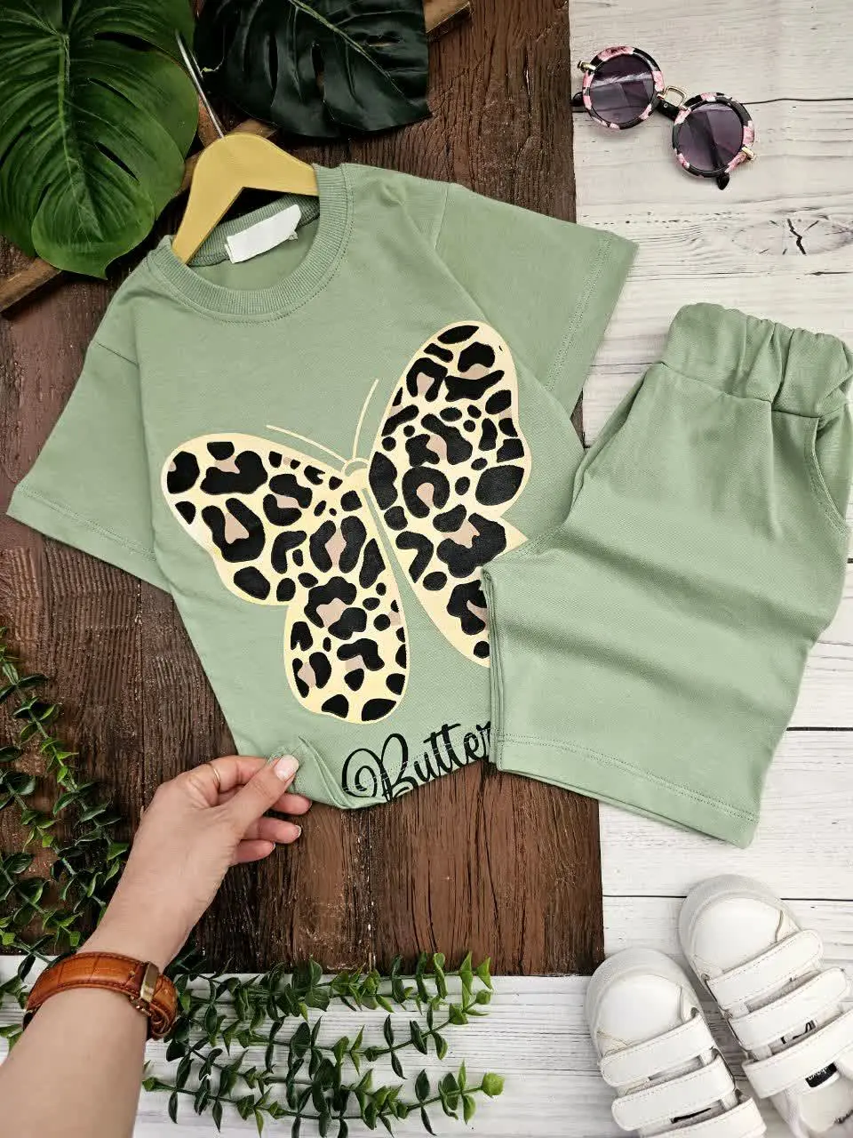 تیشرت شلوارک دخترانه پروانه🦋
