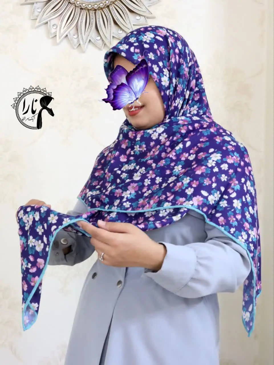 یه روسری گلریز جذاب و خوشرنگ 
