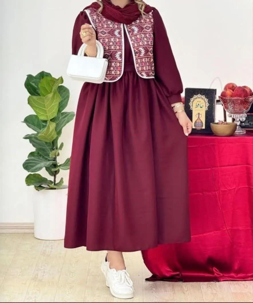 ☘کمربند دار، سارافن چین دار — تصویر محصول در تاپ هشتگ
