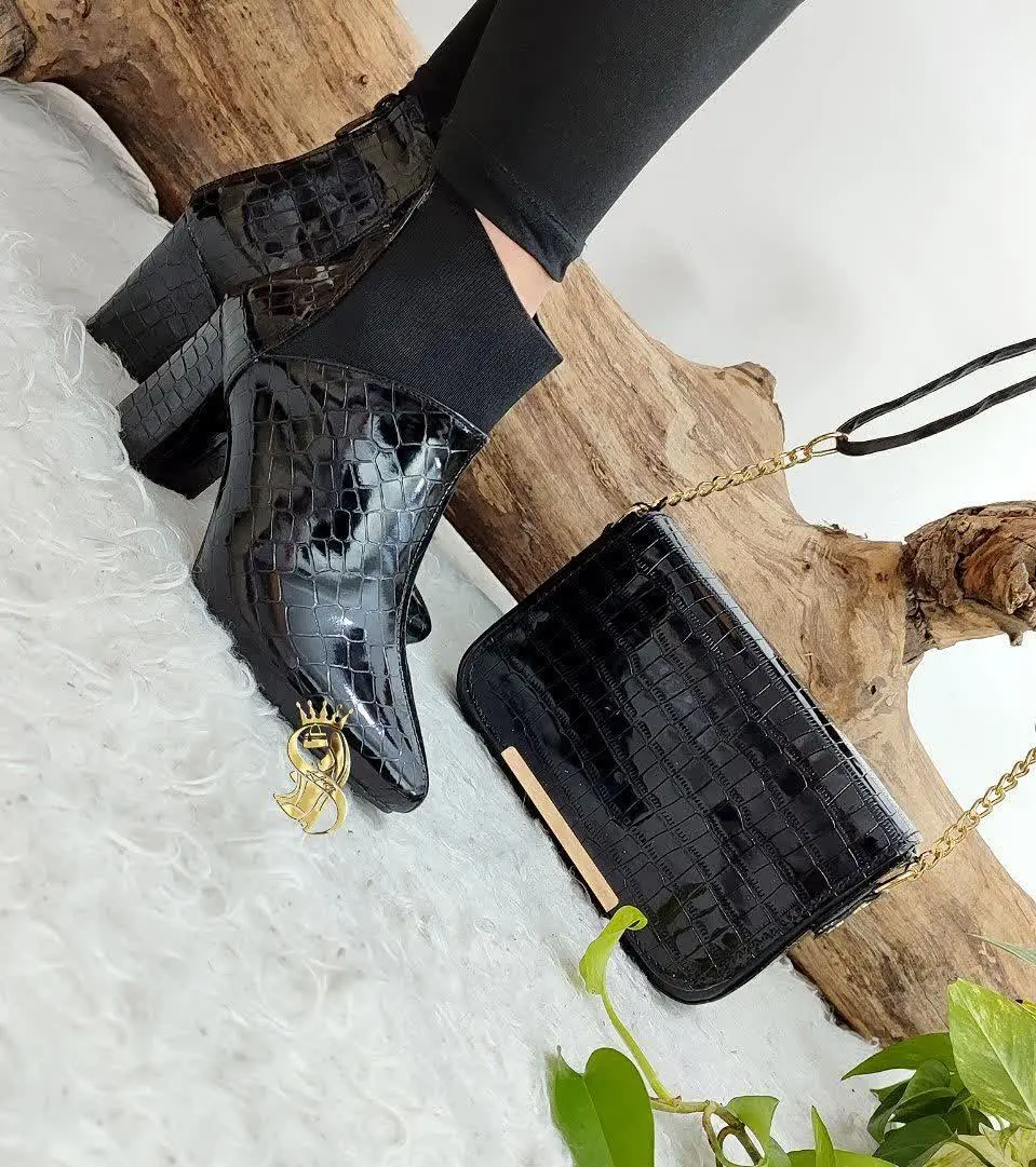 نام: 👢 بوت مجلسی مدل سنگی کشی 😍

