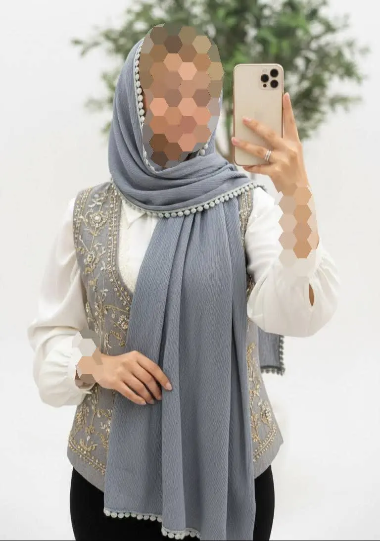 شال دور دانتل عدسی
