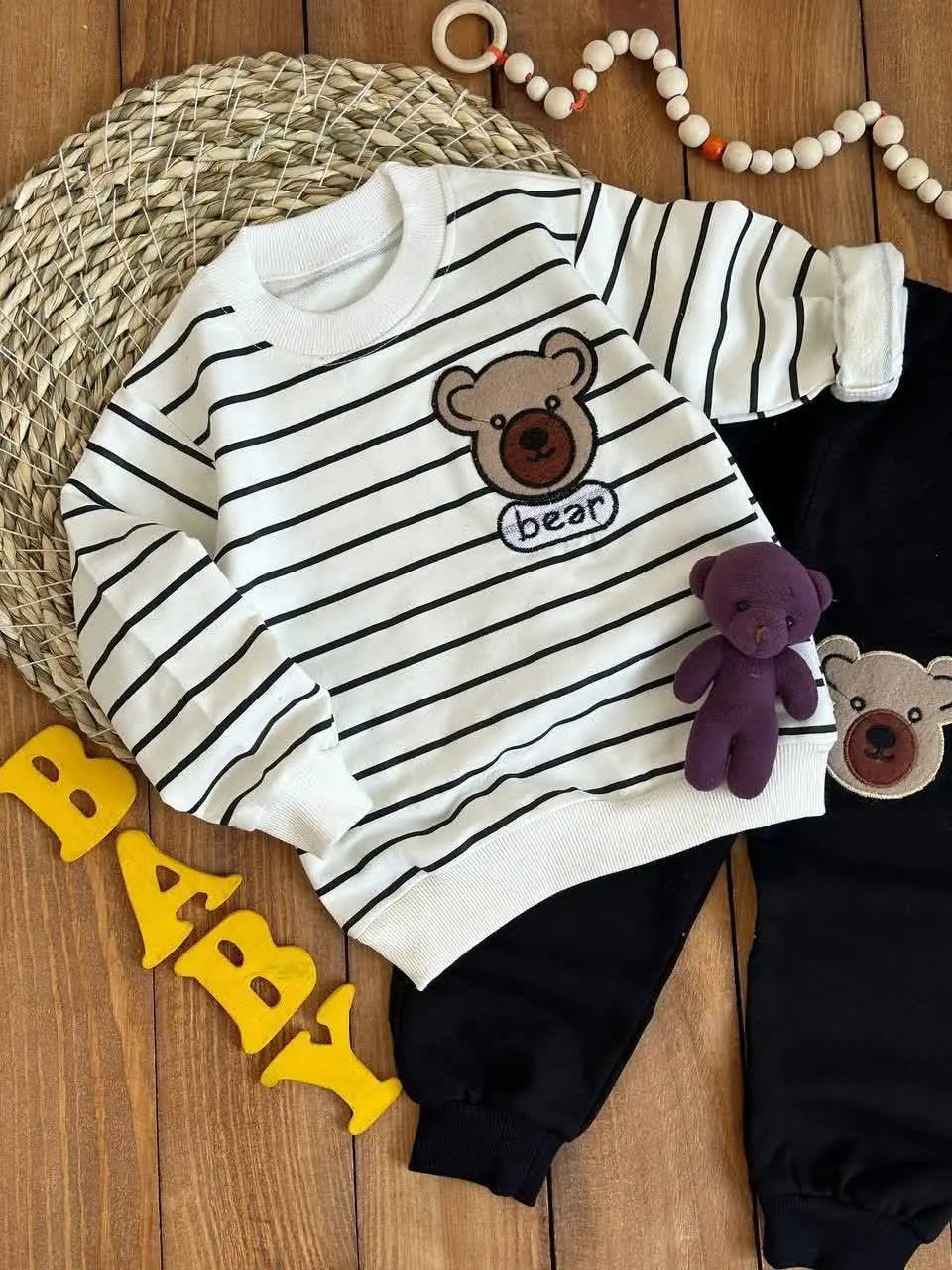 🧸 بلوز شلوار اسپرت طرح تدی🧸
