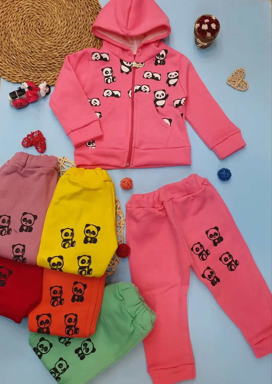 👕سویشرت شلوار دخترانه پاندا 
