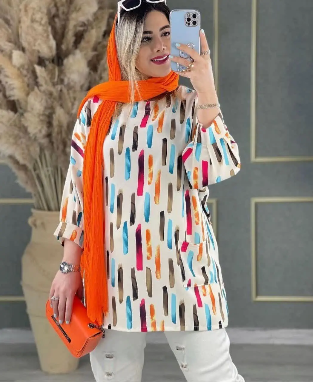 ❤️نام: شومیز مدل‌ رنگینه
