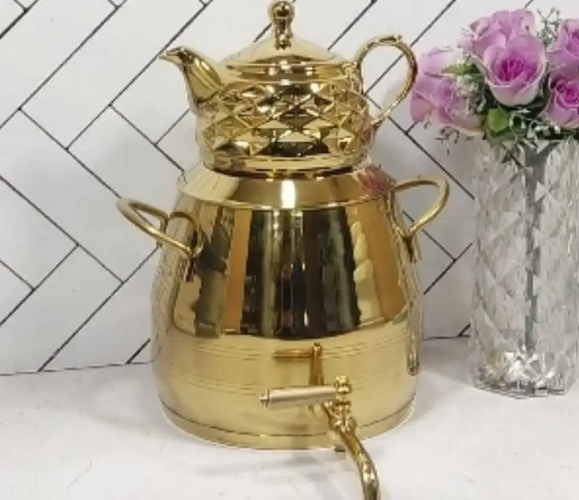 کتری استیل طلایی