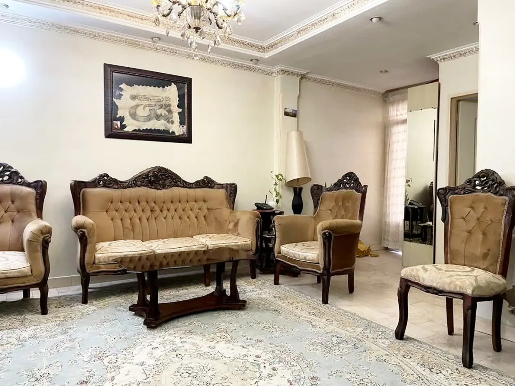 یه دست مبل استیل ۹ نفره
