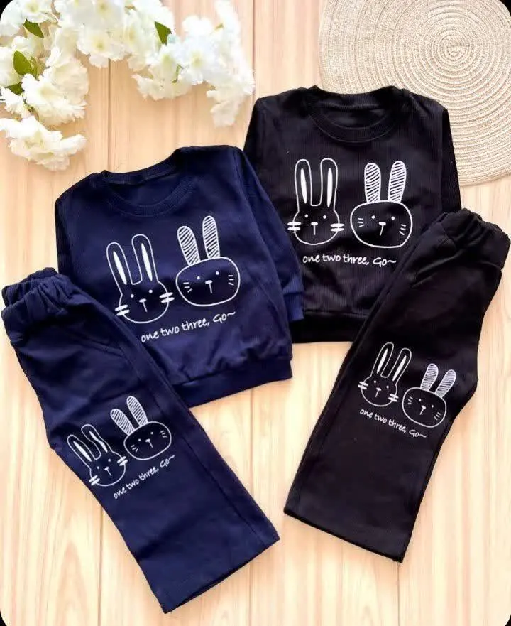 👶✨ لباس بچهگانه بلوز شلوار خرگوشی ✨👶