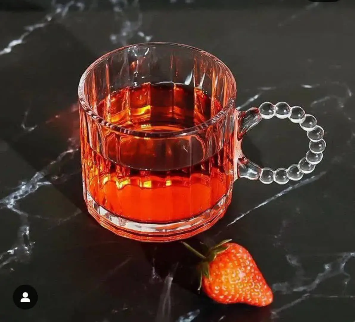 لیوان بلوری دسته حلقهای جذاب و شیک شارژشد 😍😍😍😍