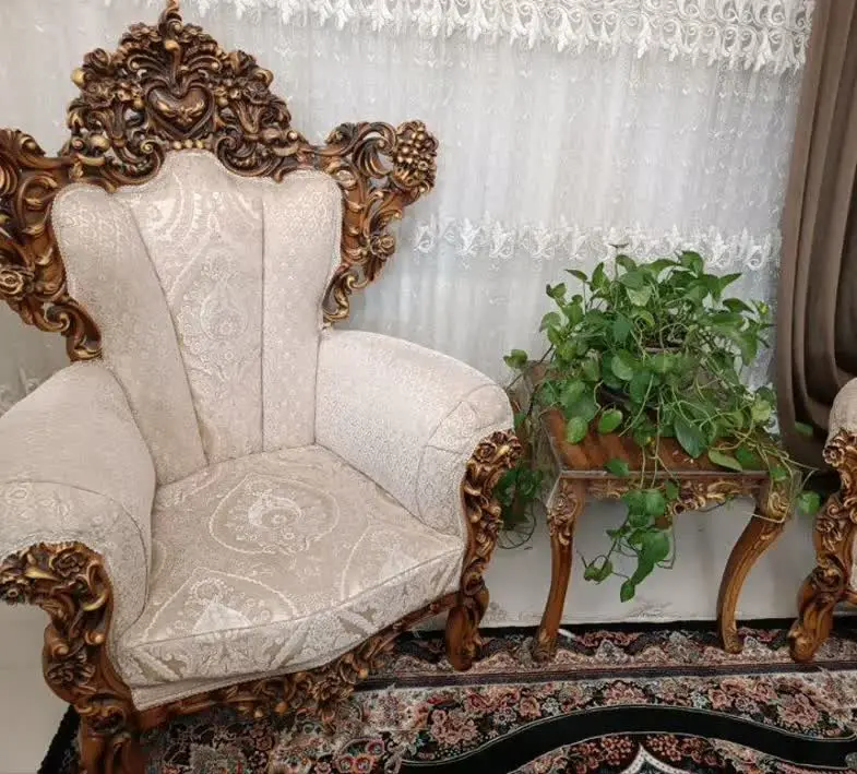 سرویس مبل استیل ۷ نفره + ناهارخوری ۴ نفره