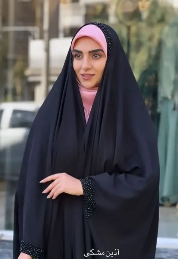 🌟مدل: جده آذین مشکی (جواهر دوزی کار دست، متریال استفاده شده از جنس سنگ)