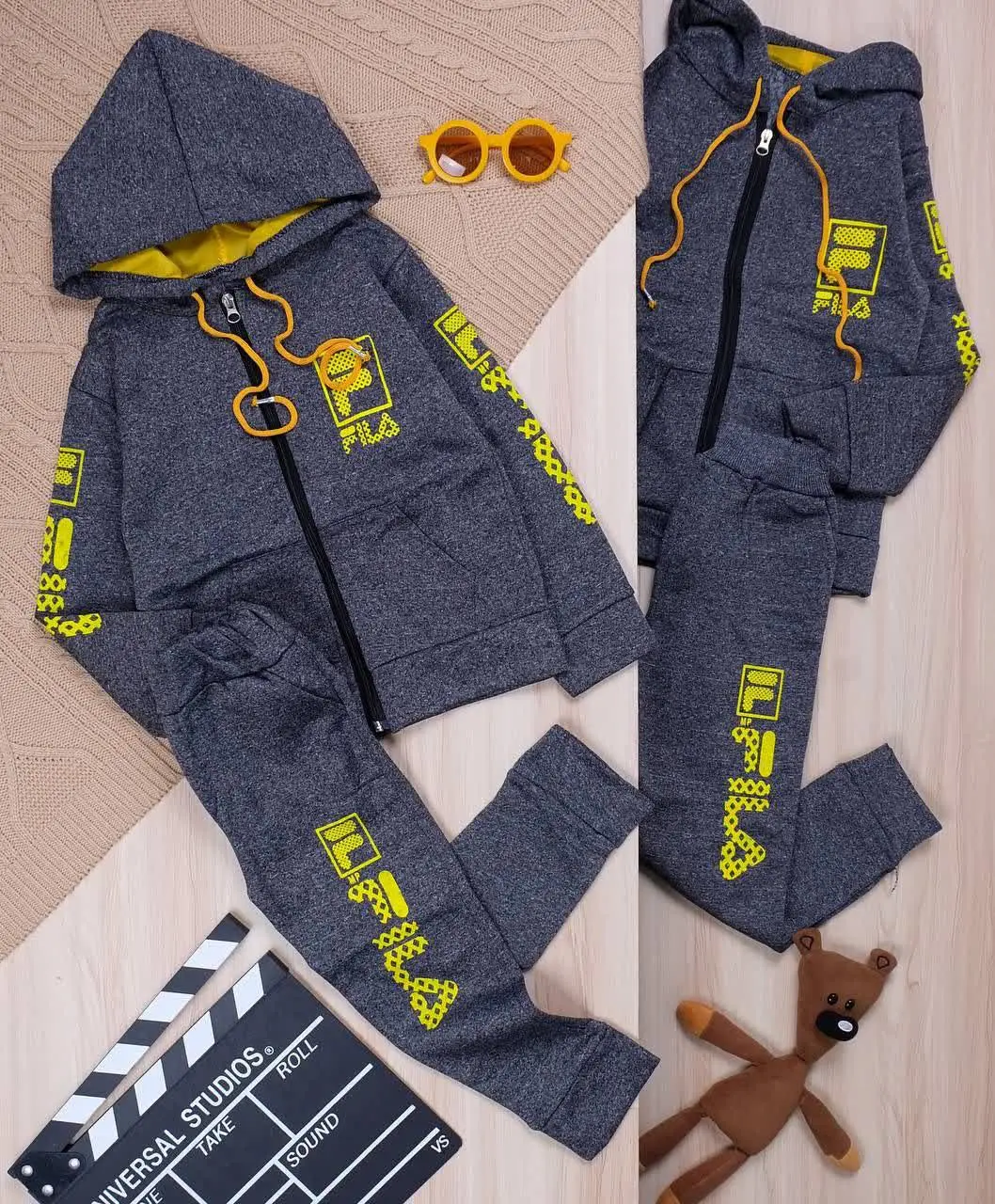 👫سویشرت و شلوار مولینه چاپ FILA👫