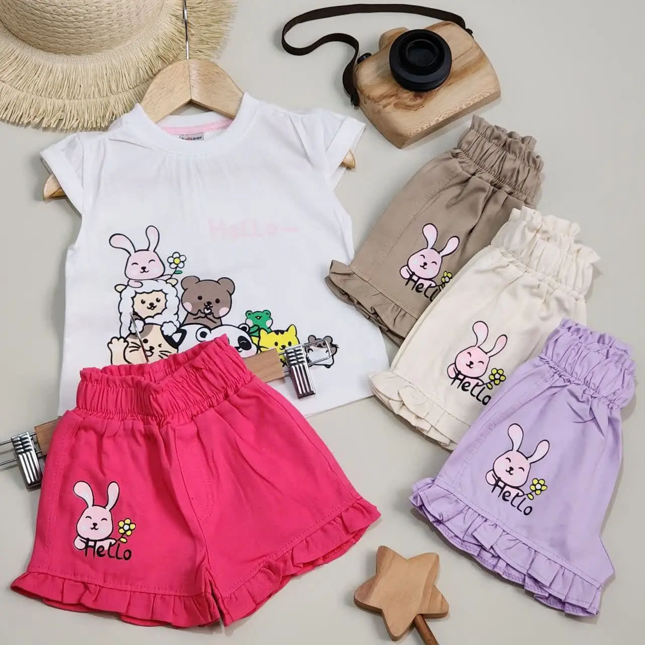 🎀تیشرت شورت دخترانه🐰
