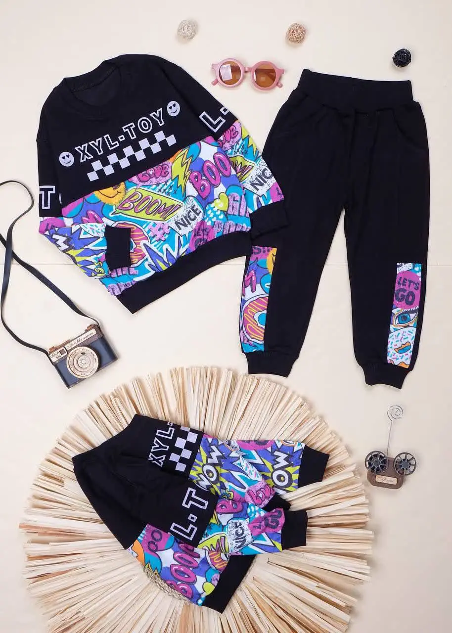 👕نام#بلوز شلوار طرح استیکر