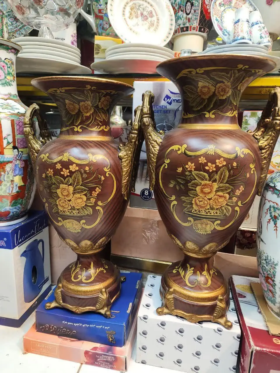 جفت گلدان کنارسالنی👌