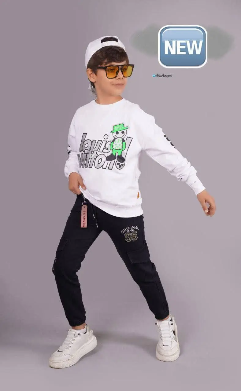 👫شلوار کتان مشکی/طوسی گلدوزی ۹۶👫