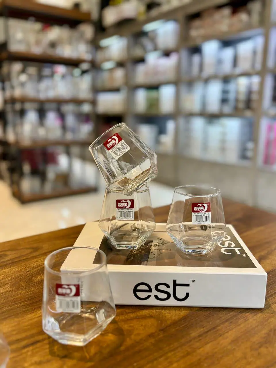 نیم لیوان شش ضلعی Deli Glass