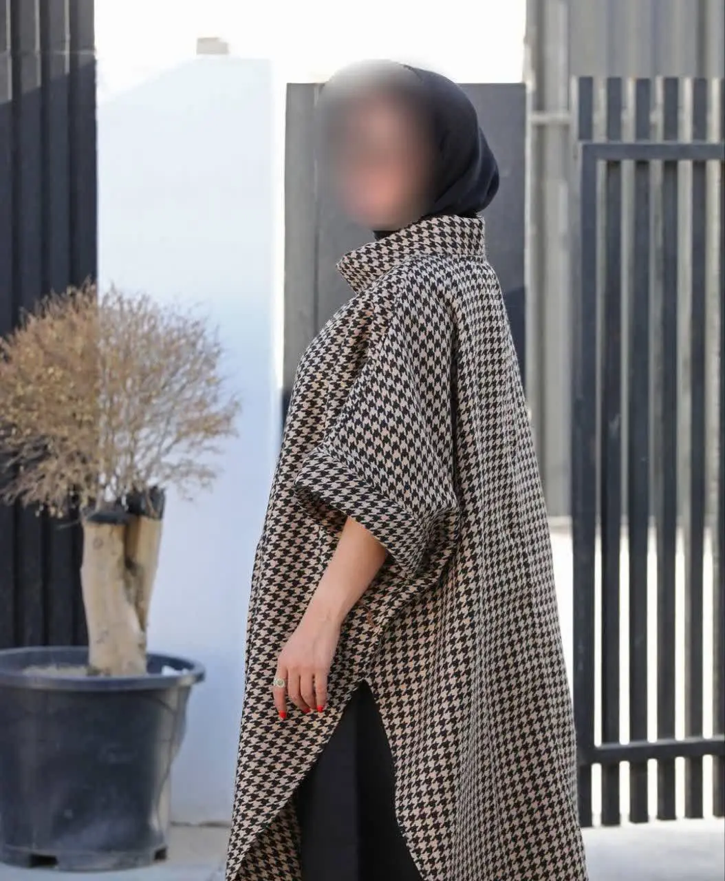 👚نام: دو تیکه شنل دامن شلوار