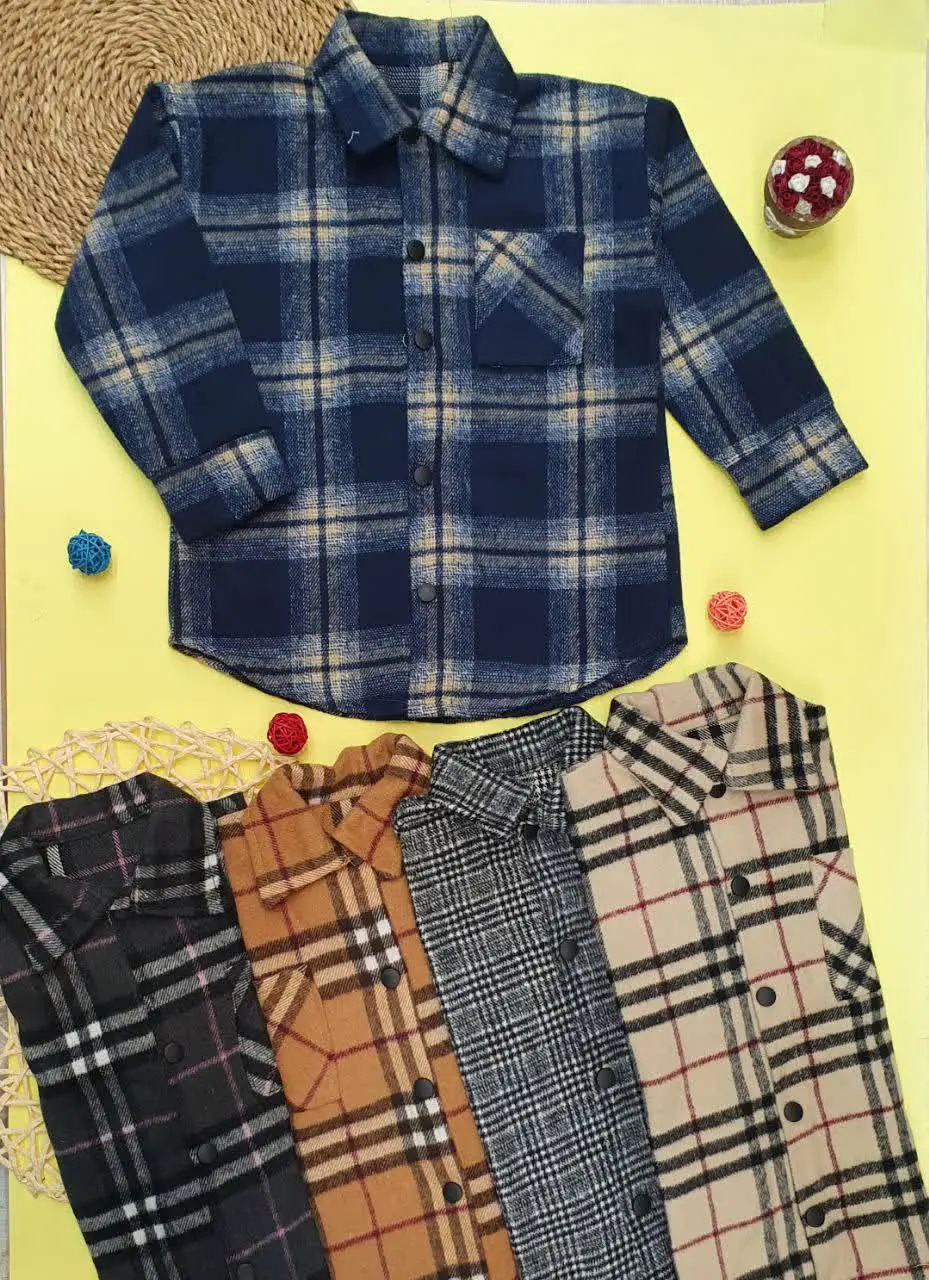 👕پیراهن کشمیر چهارخونه