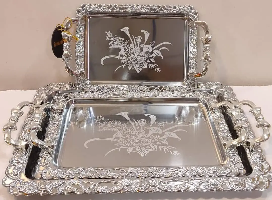 سینی سه تکه سیلور