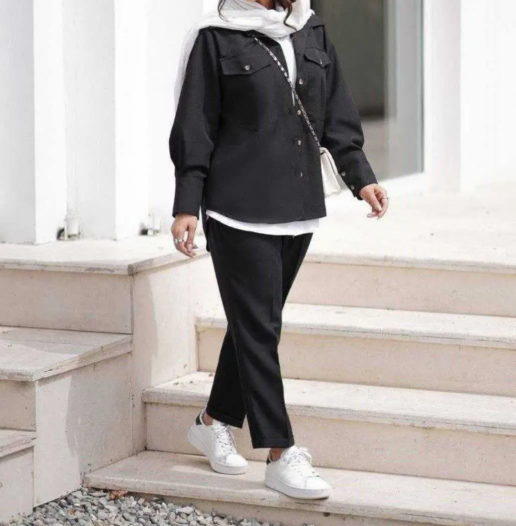👚نام: ست مانتو شلوار مام ۷۰۱